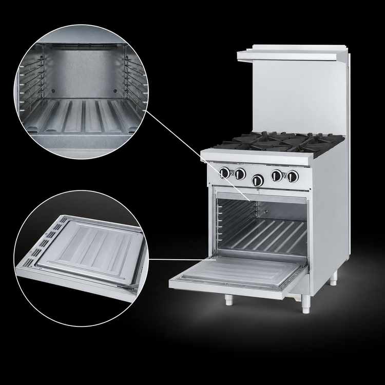 Product image #4 for Garland U Series 24-Inch Gas Restaurant Range with 24-Inch Griddle and Space Saver Oven