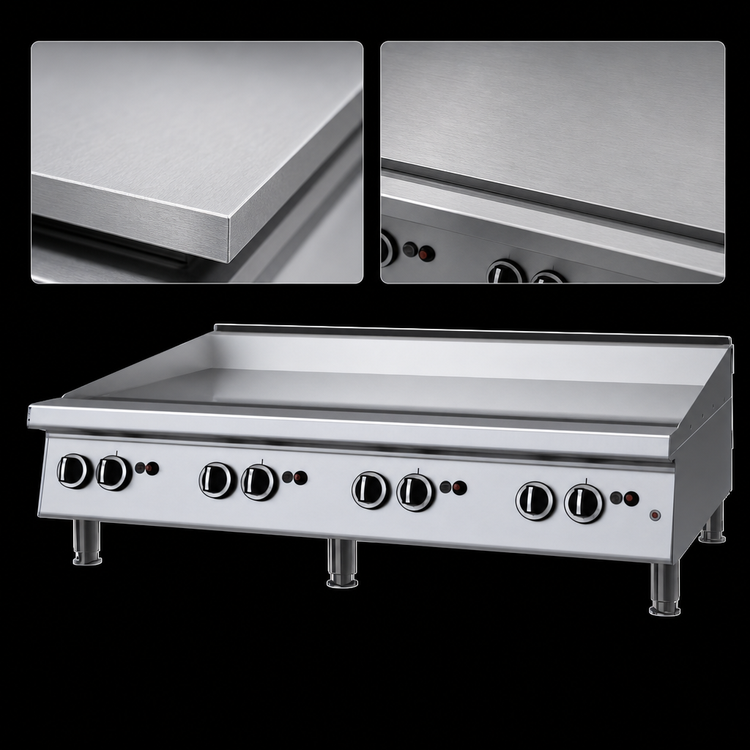 Product image #4 for Garland Signature Heavy-Duty Countertop Gas Griddle, 47-1/4" W x 23" D Smooth Steel Plate, Thermostatic Control