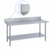 Thumbnail image #4 for Duke 144-Inch x 24-Inch Stainless Steel Work Table with 5-Inch Riser and Undershelf