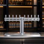 Thumbnail image #4 for Micro Matic USA Metropolis METRO-T-10PSSKR 10-Faucet Countertop Glycol-Cooled T-Style Draft Beer Tower, 34-Inch, Polished Stainless Steel