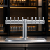 Thumbnail image #4 for Metropolis T-Style 10-Faucet Countertop Glycol-Cooled Draft Beer Tower, 34 Inch Wide, Polished Stainless Steel