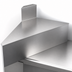 Thumbnail image #4 for Krowne Royal Series 24-Inch Front-to-Back Underbar Corner Angle Filler, 90° Outside Front Corner, Flat Top, Stainless Steel