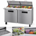 Thumbnail image #4 for Hoshizaki Steelheart SR60B-24M Two-Section Mega Top Refrigerated Prep Table, 60-Inch, 24-Pan Capacity