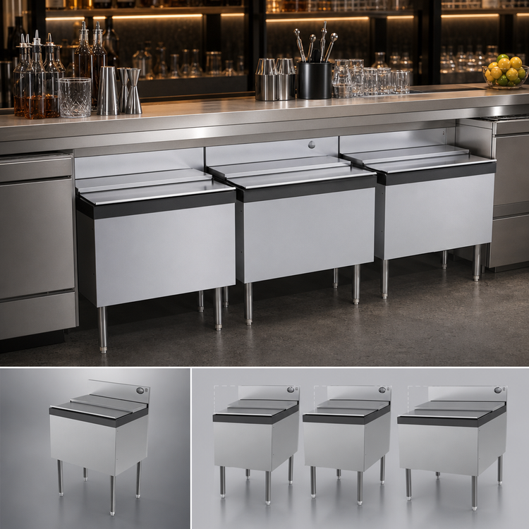Product image #4 for Perlick Top Shelf TS Series 48-Inch Modular Underbar Ice Bin/Cocktail Unit