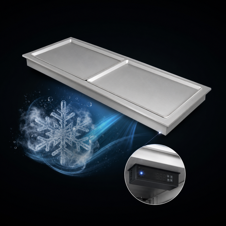 Product image #4 for Hatco FTBX-1 Remote Drop-In Frost Top, 28-15/16 Inch Wide, 1 Full-Size Sheet Pan