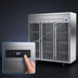 Thumbnail image #4 for Beverage-Air Horizon Series Three-Section Glass Door Reach-In Refrigerator, 71.52 Cu. Ft., Top-Mounted Self-Contained