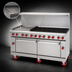 Thumbnail image #4 for American Range AR-24G-8B-CC 72-Inch Gas Restaurant Range with 24-Inch Griddle, 8 Open Burners, and 2 Convection Ovens