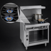 Thumbnail image #4 for Imperial Spec Series 36-Inch Gas Griddle and Open Burner Combination Range with Open Cabinet Base