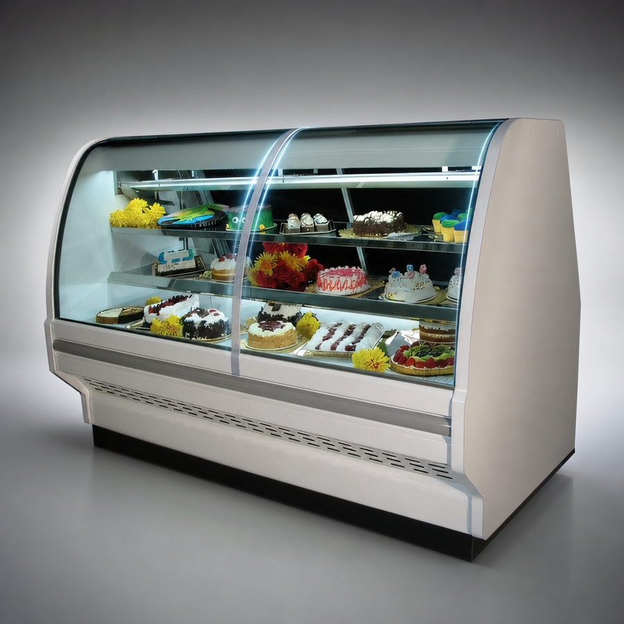 Double-Bend Curved Glass Front