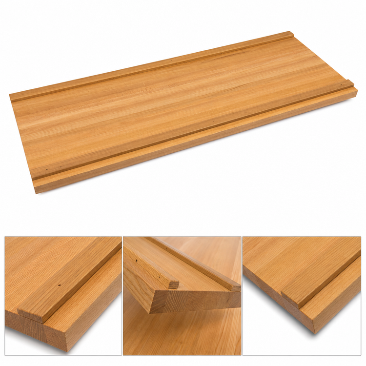 Product image #4 for John Boos Appalachian Red Oak Island Countertop, 144 x 38 x 1-1/2 Inch, Varnique Finish