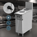 Thumbnail image #4 for Vulcan Expando 12-Inch Electric Restaurant Range with Thermostatic Hot Top, Enclosed Base, and 480V Single-Phase Power