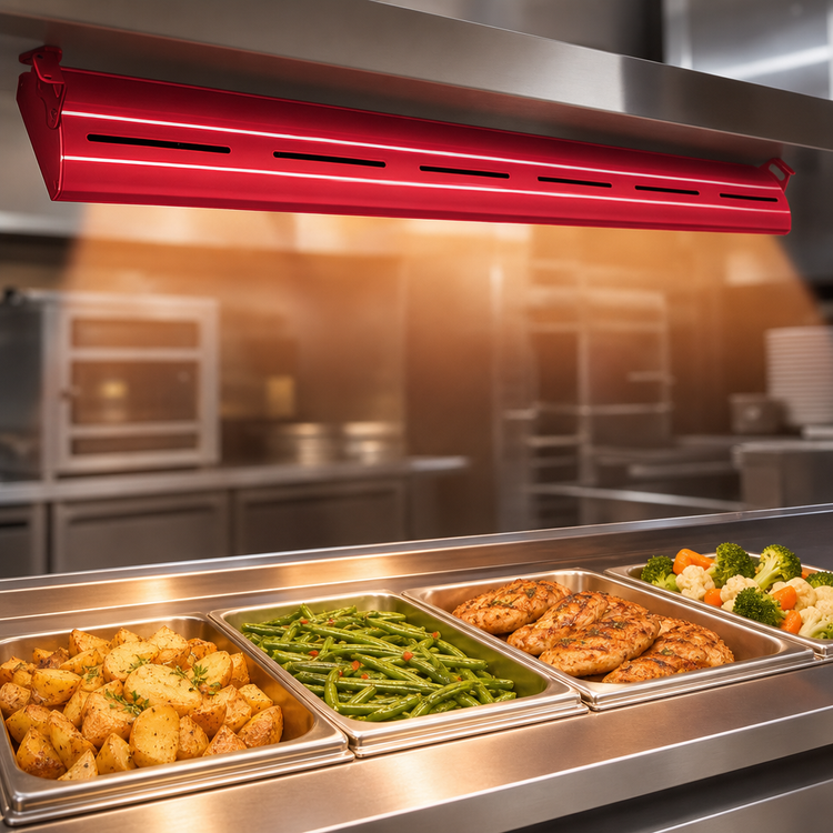 Product image #4 for Hatco Glo-Ray Curved Unlighted Infrared Strip Heater, 66-Inch, 1160 Watts