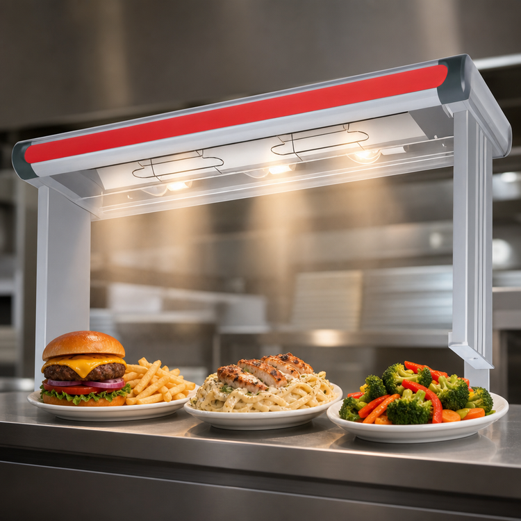 Product image #4 for Hatco Glo-Ray Designer Infrared Aluminum Strip Heater with Lights, 33.5-Inch, Single Rod