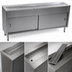 Thumbnail image #4 for Spec-Master US5CB 79-Inch Enclosed Base Stainless Steel Urn Stand with Sliding Doors and Drip Trough