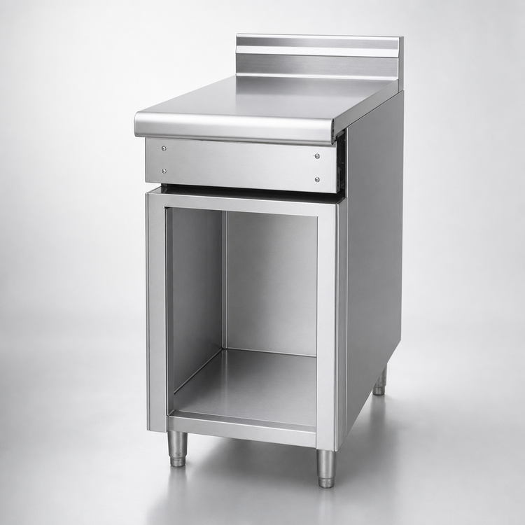 Product image #4 for Titan 6-Inch Stainless Steel Open Spreader Cabinet Base