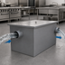 Thumbnail image #4 for Omcan 40 lb. Commercial Grease Trap with 20 GPM Flow Rate and 3-Inch Threaded Inlet/Outlet