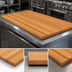Thumbnail image #4 for Appalachian Red Oak Edge Grain Island Countertop, 108 x 48 x 1-3/4 Inches, Varnique Finish