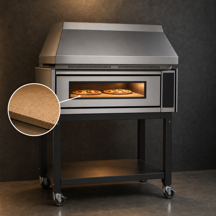 Product image #5 for Moretti Forni iDeck Electric Deck Pizza Oven, 41-1/2" x 26" Chamber, 6 x 14" Pizza Capacity, with Stand and Hood