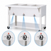 Thumbnail image #4 for Aerohot 44-3/8-Inch Wide Portable Electric Steamtable Hot Food Unit with 3 Sealed Wells and Carving Board