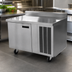 Thumbnail image #4 for Delfield 91-Inch Three-Section Refrigerated Work Table with 4-Inch Backsplash