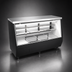 Thumbnail image #4 for 84-Inch Full-Service Square Glass Refrigerated Deli Display Case, Black, Self-Contained