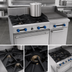 Thumbnail image #4 for Comstock-Castle 36-Inch Heavy Pot/Griddle Gas Range with Two Open Burners, 18-Inch Griddle, and Standard Oven