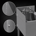 Thumbnail image #4 for Advance Tabco Left Riveted Side Splash for 18-Inch Deep Underbar Units