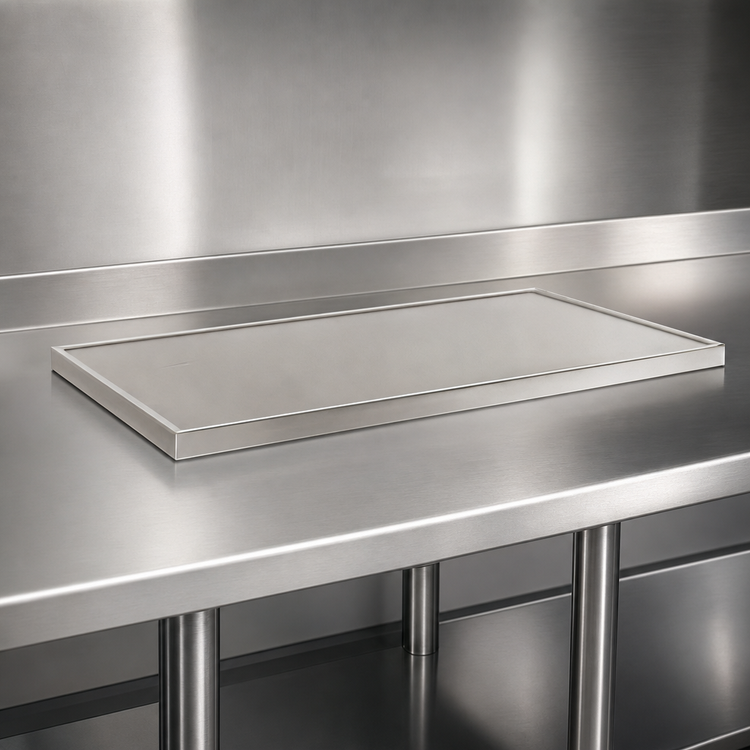 Product image #4 for Advance Tabco 48-Inch x 30-Inch Flat Top 304 Stainless Steel Countertop