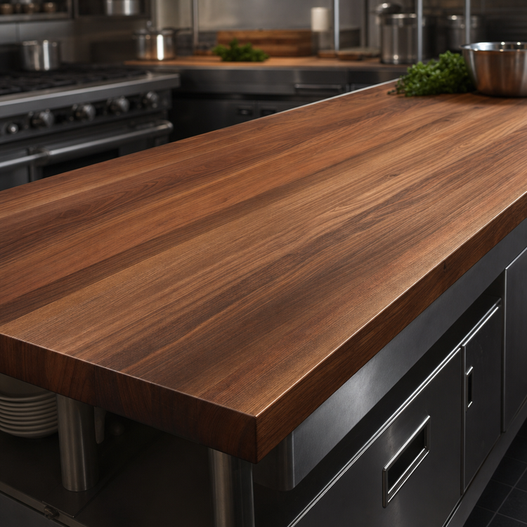 Product image #4 for Boos Block American Black Walnut Edge Grain Kitchen Countertop, 144 x 42 x 2-1/4 Inches, Flat
