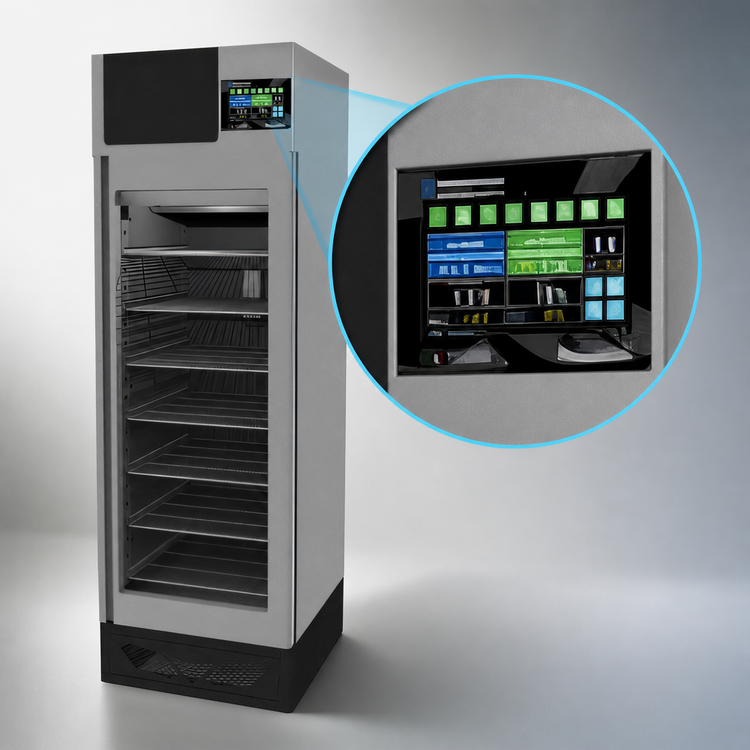 Product image #4 for Pesciugatore® Free-Standing Fish Curing Cabinet with Integrated pH System, 220 lb Capacity