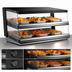 Thumbnail image #4 for Omcan Heated Countertop Pass-Through Hot Food Display Station, 4.87 Cu. Ft., 120V