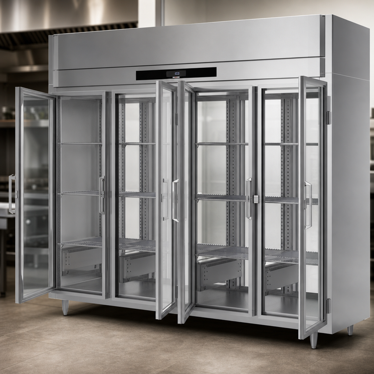 Product image #4 for Victory UltraSpec 2-Section Pass-Thru Extra Wide Glass Door Reach-In Heated Holding Cabinet