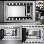 Thumbnail image #4 for Summit Commercial OTR24 Commercial 0.9 Cu. Ft. Built-In Light-Duty Microwave Oven, 900W, Touchpad Controls, Mirror Finish