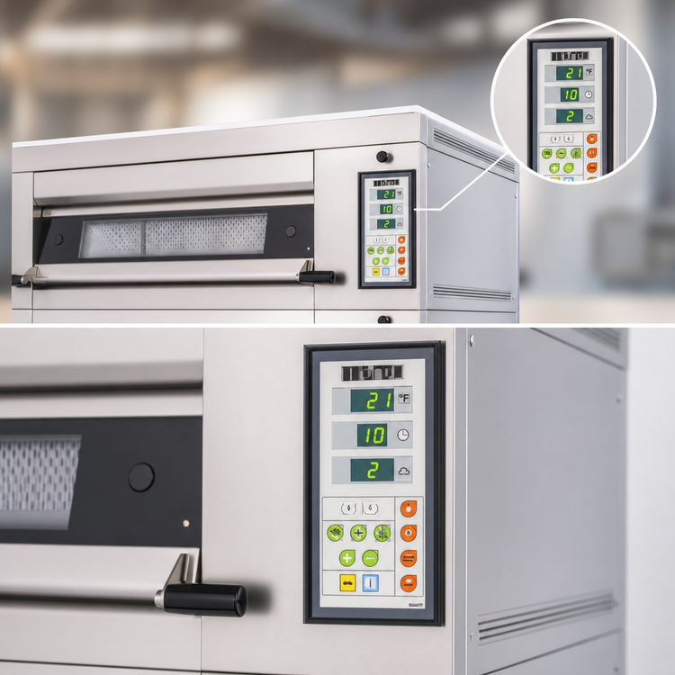 Product image #4 for Doyon Artisan 2T1 Single Deck Full-Size Electric Stone Hearth Oven with Steam