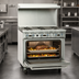 Thumbnail image #4 for Imperial Pro Series 36-Inch Gas Restaurant Range with 6 Open Burners and Convection Oven