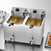 Thumbnail image #4 for Vollrath Countertop Dual-Well Electric Fryer, 10 lb Per Well, 208-240V