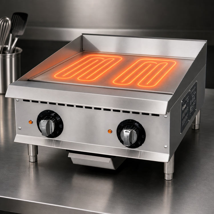Product image #4 for IKON Cooking 24-Inch Countertop Electric Griddle with Thermostatic Controls