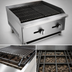 Thumbnail image #4 for Comstock-Castle 48-Inch Countertop Gas Lava Rock Charbroiler with Cast Iron Grates