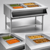Thumbnail image #4 for Eagle Group SHT2-120-X Electric 2-Well Sealed Well Hot Food Table with Open Base, 120V