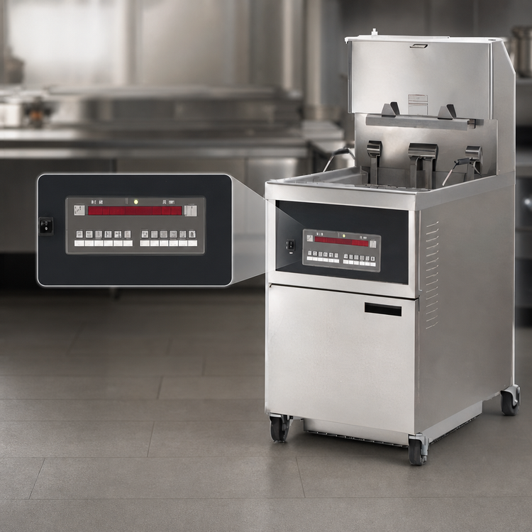 Product image #4 for Henny Penny OGA-341 Gas Auto Lift Open Fryer with Computron 8000 Controls, 1-Well, 90 lb Fat Capacity
