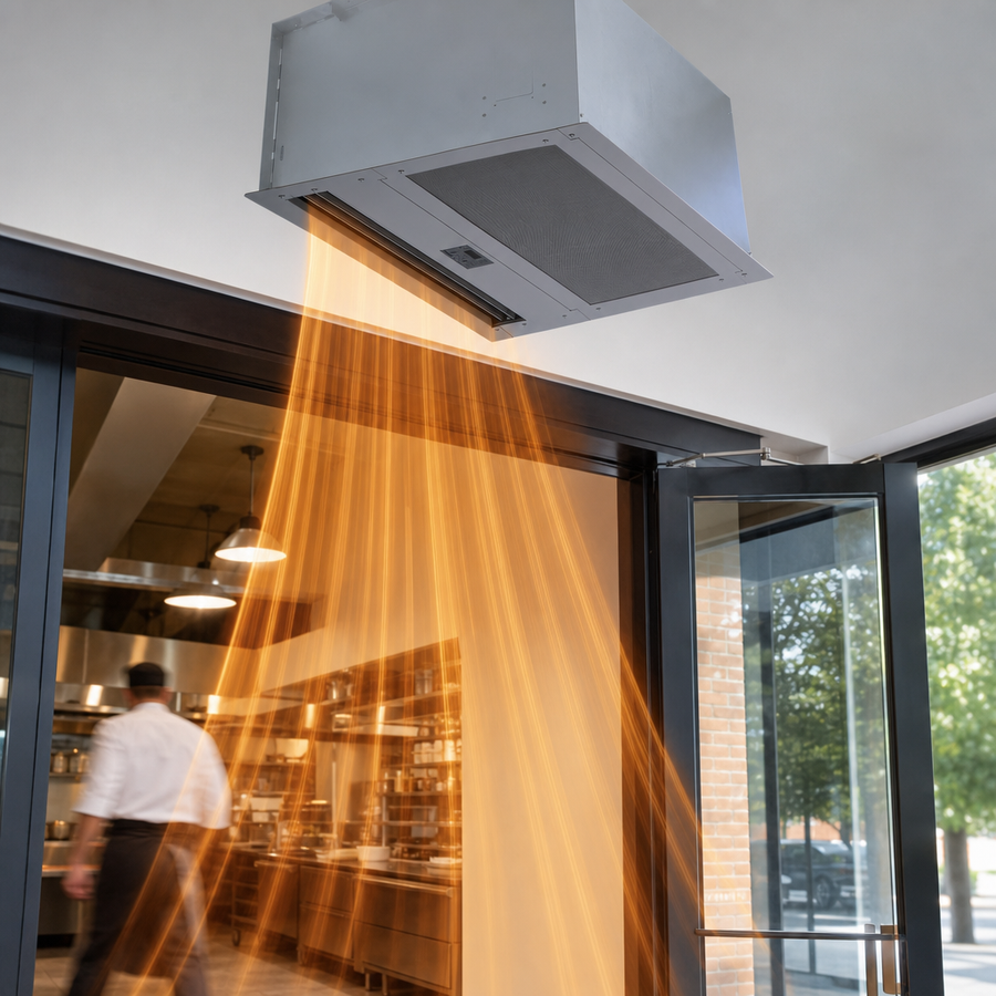 Electric Heated Air Curtain