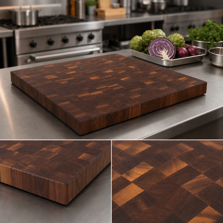 Product image #4 for Boos Block End Grain American Black Walnut Island Countertop, 30"W x 25"D x 3" Thick
