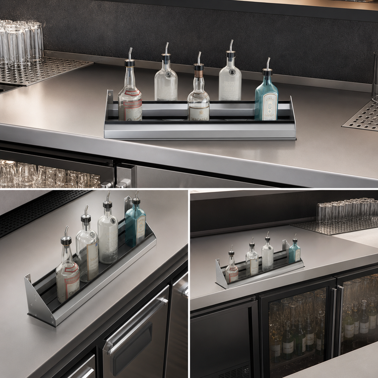 Product image #4 for Krowne Royal Series Built-In Double Speed Rail, 22 Inch x 10 Inch, Stainless Steel