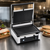 Thumbnail image #4 for Eurodib Commercial Single Panini Grill with Ribbed Cast Iron Plates, 14.5 x 10 Inch, 110V