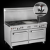 Thumbnail image #4 for Southbend Ultimate 60-Inch Gas Restaurant Range with 6 Open Burners, 24-Inch Griddle and 2 Standard Ovens