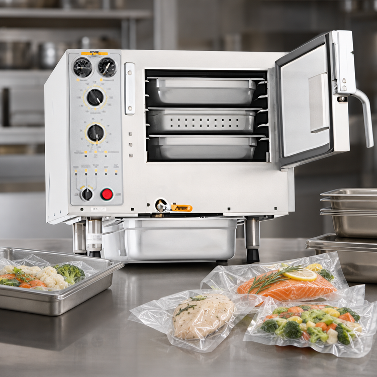 Product image #4 for AccuTemp Steam'N'Hold Boilerless Countertop Electric Convection Steamer, 3-Pan, Connectionless