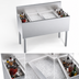Thumbnail image #4 for Krowne Royal Series 40-Inch Underbar Speed Multi Station with 24-Inch Center Ice Bin and Dual Insulated Bottle Wells