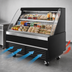 Thumbnail image #4 for Everest Refrigeration 48-Inch Horizontal Open Display Merchandiser, Self-Contained Bottom Mount, Black