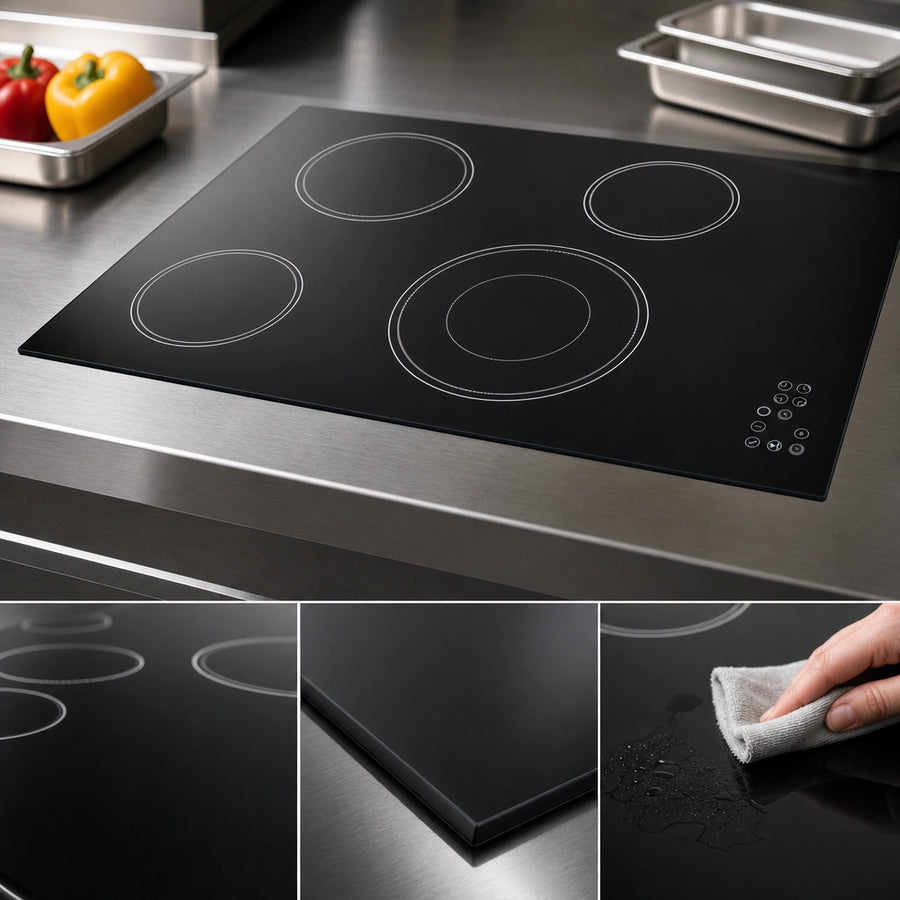 Black EuroKera Ceramic Glass Surface