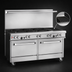Thumbnail image #4 for Southbend Ultimate 60-Inch 6-Burner Gas Restaurant Range with 24-Inch Charbroiler, Convection Oven, and Cabinet Base